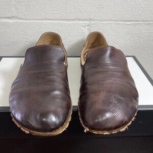 Raum Grounded Barefoot Grounding Brown Leather Casual Slip On Shoes Womens 11 US